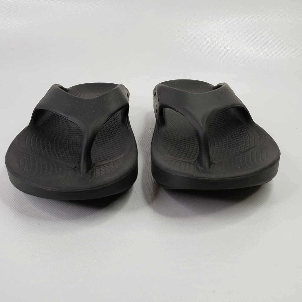 OOFOS Original Recovery Comfort Thong Flip Flop Sandal Black Women 7 Men 5 - Picture 2 of 9